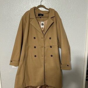 NWT Torrid tan coat 6X